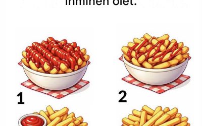 Valitse kulhollinen ranskalaisia ​​ja katso, millainen ihminen olet.