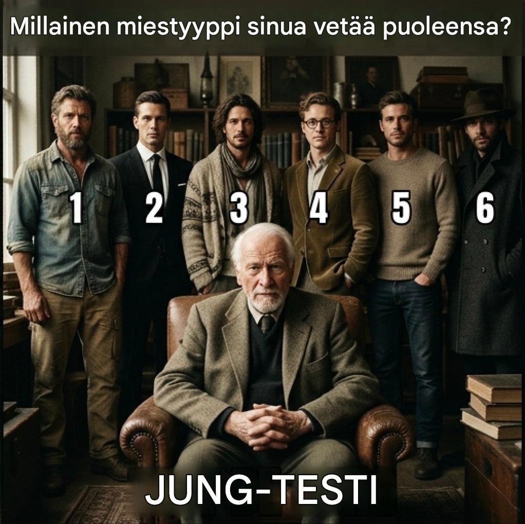 Millainen mies sinua viehättää? Carl Jungin inspiroima psykologinen testi auttaa sinua pohtimaan ihmissuhteitasi