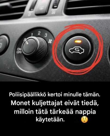 Monet kuljettajat eivät tiedä, milloin tätä painiketta käytetään.