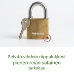 Pienen reiän salaisuus riippulukkosi alla paljastui vihdoin