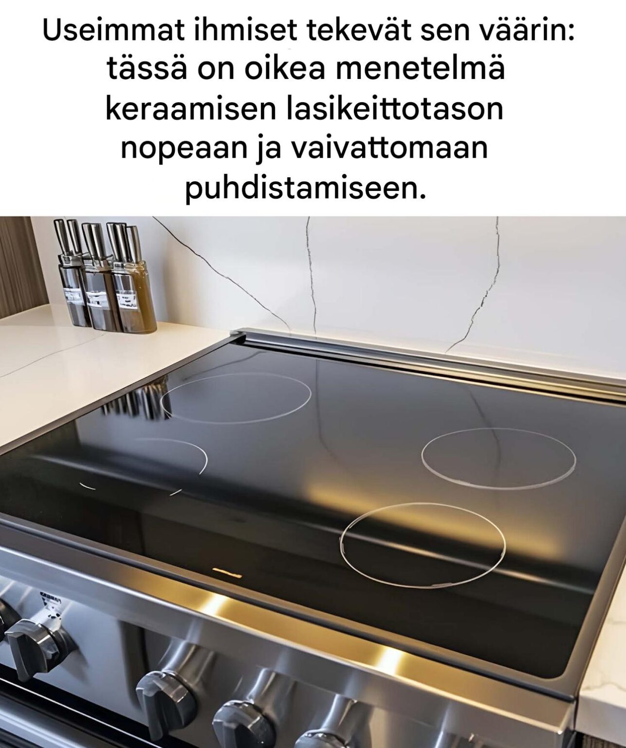 Kuinka puhdistaa keraamiset lasitasot tehokkaasti naarmuttamatta niitä