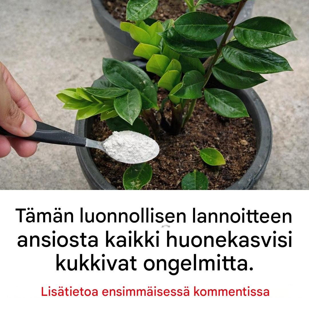 Tämän luonnollisen lannoitteen ansiosta kaikki huonekasvisi kukkivat helposti.