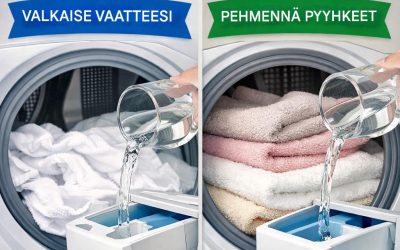 Etikka: Salasi pehmeämpiin pyyhkeisiin, valkoisempaan pyykkiin ja raikkaaseen tuoksuun