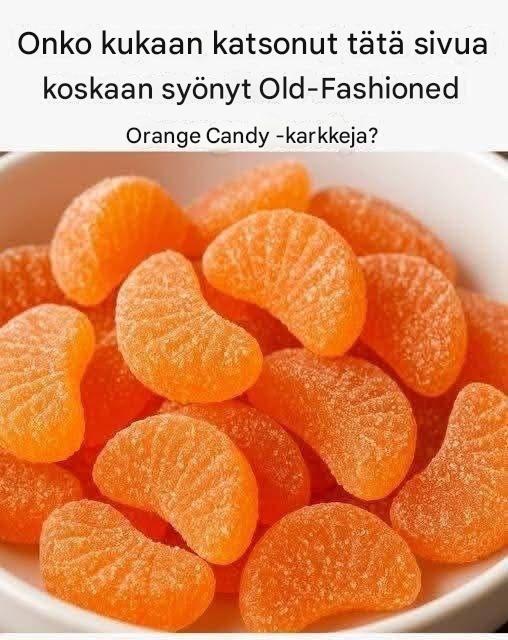 Vanhan ajan appelsiinikarkit – makea nostalgian pala, joka vie kielen mennessään