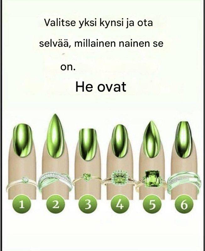 Mitä kynnet paljastavat sinusta – valitse yksi kynsi ja löydä todellinen itsesi