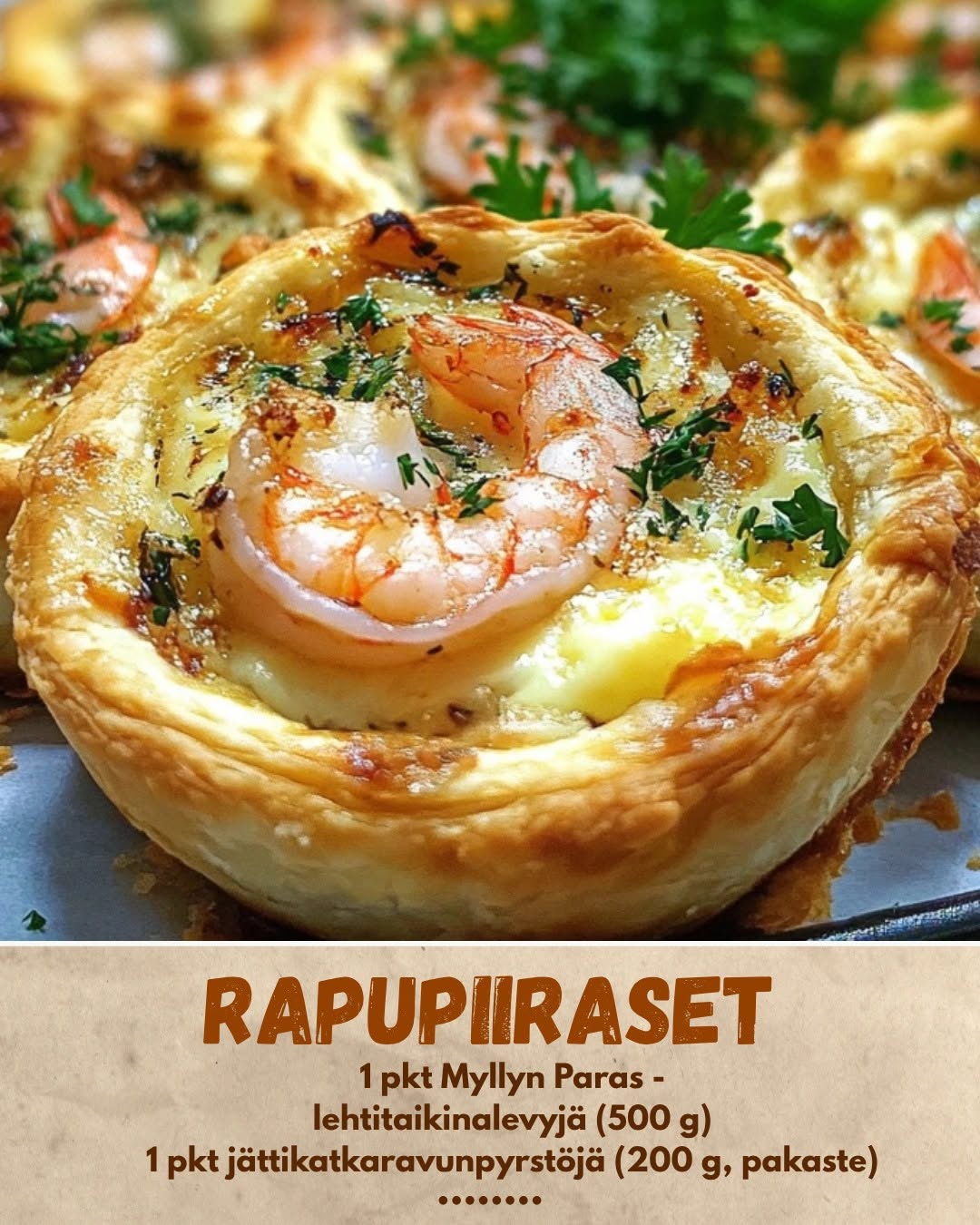 Rapupiiraset – Rapea ja mehevä suupala juhlaan tai brunssille