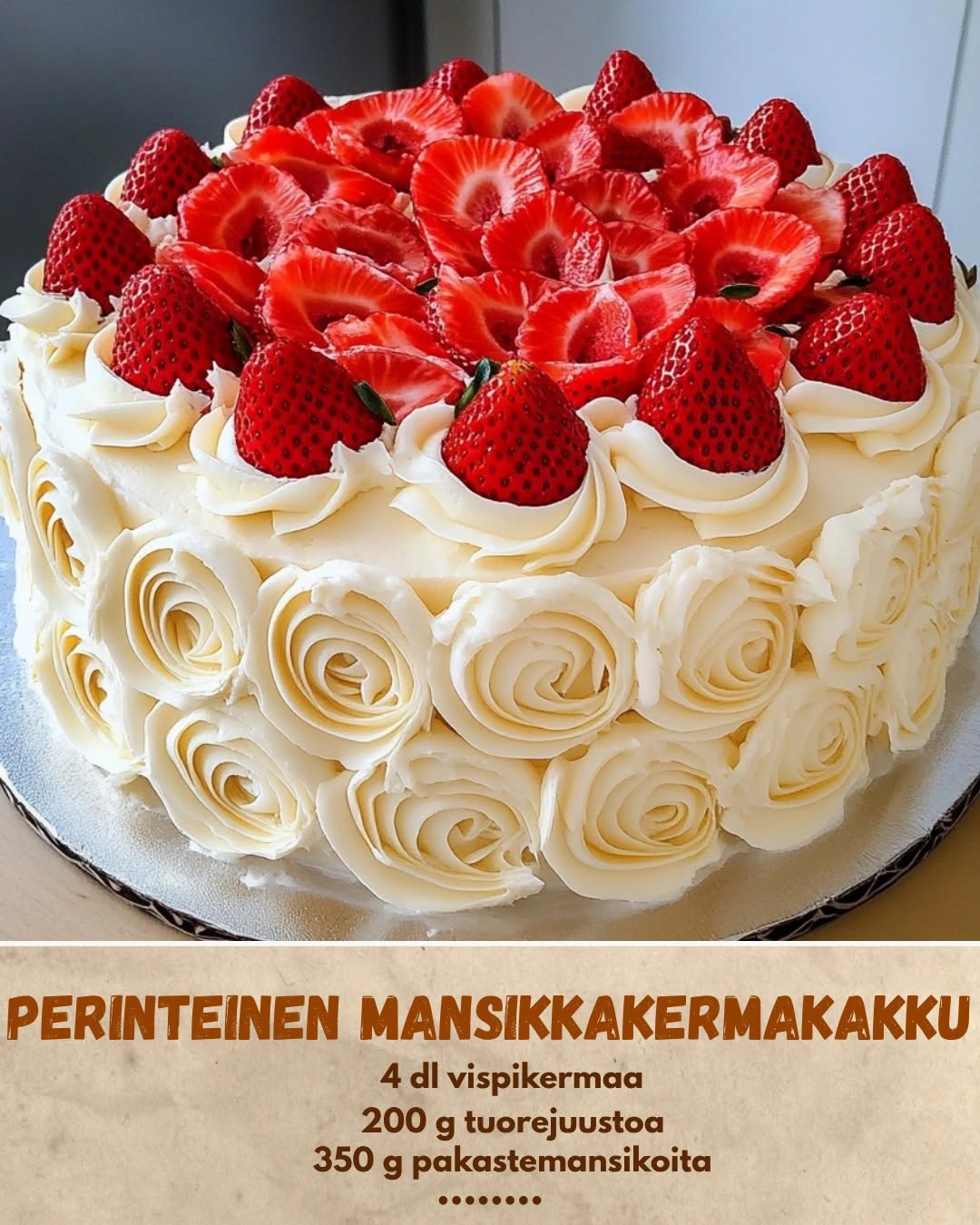 Perinteinen Mansikkakermakakku – Kesän rakastetuin klassikko juhlapöytään